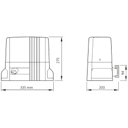 THOR1500KCE motor pre posuvnú bránu do 1500kg THOR1500KCE motor pre posuvnú bránu do 1500kg
